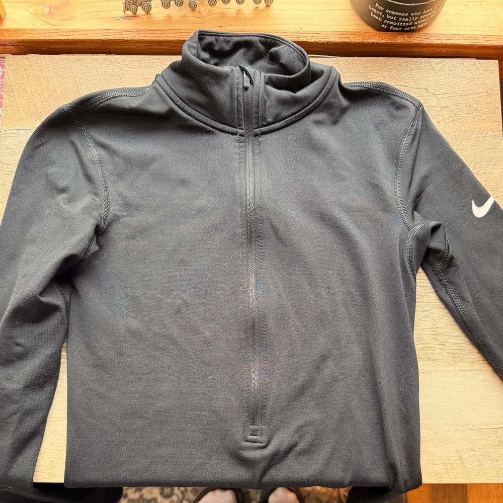 Nike Pro Dri-FIT Black 3/4 zip women’s size small